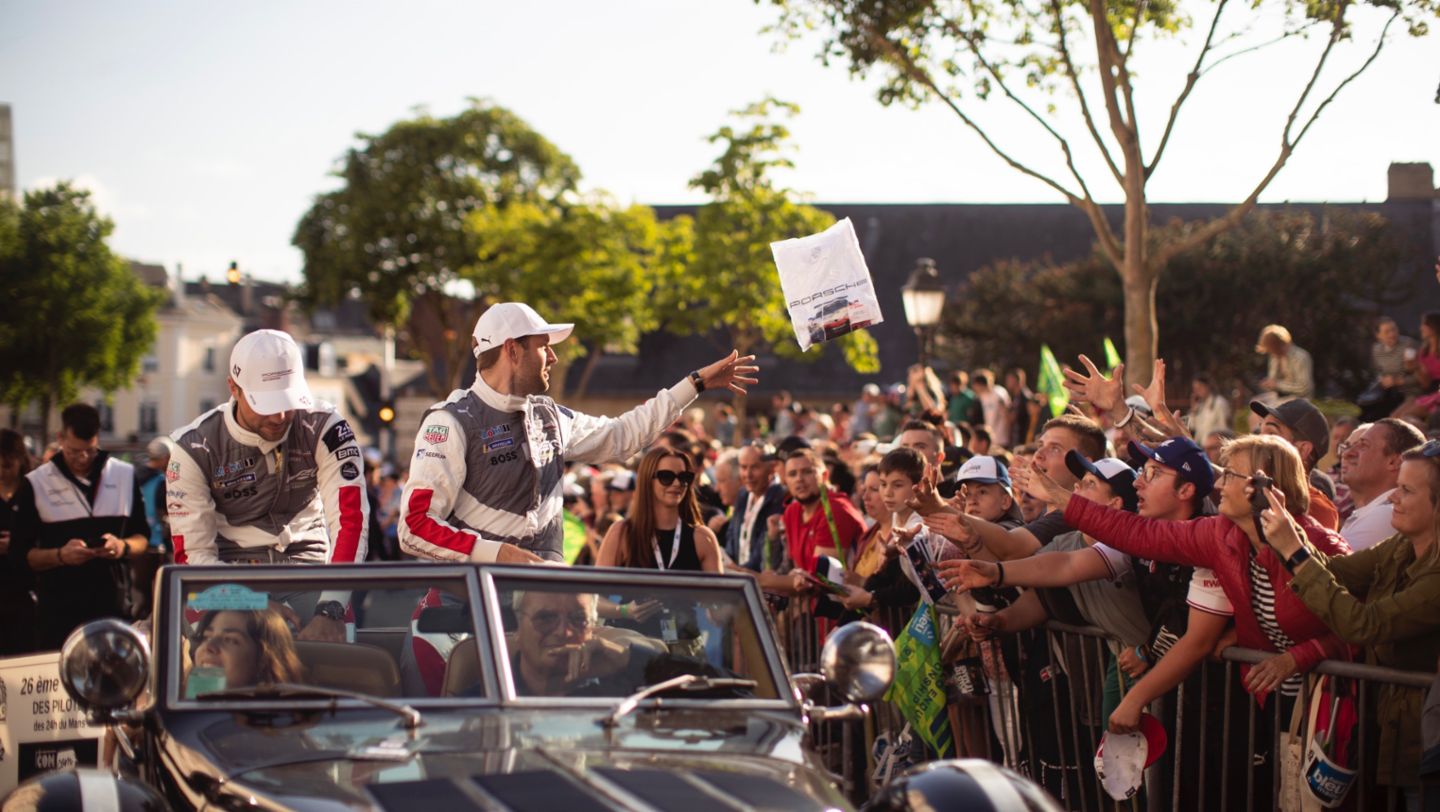 Drivers parade of the 24 Hours of Le Mans, France, 2022, Porsche AG