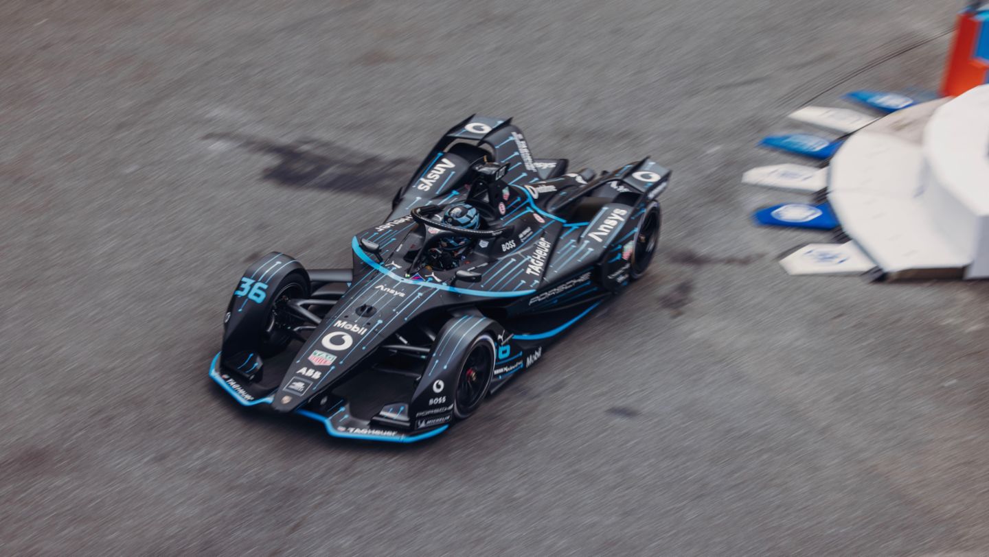 André Lotterer, 99X Electric, E-Prix de Seúl, carrera 16, 2022, Porsche AG