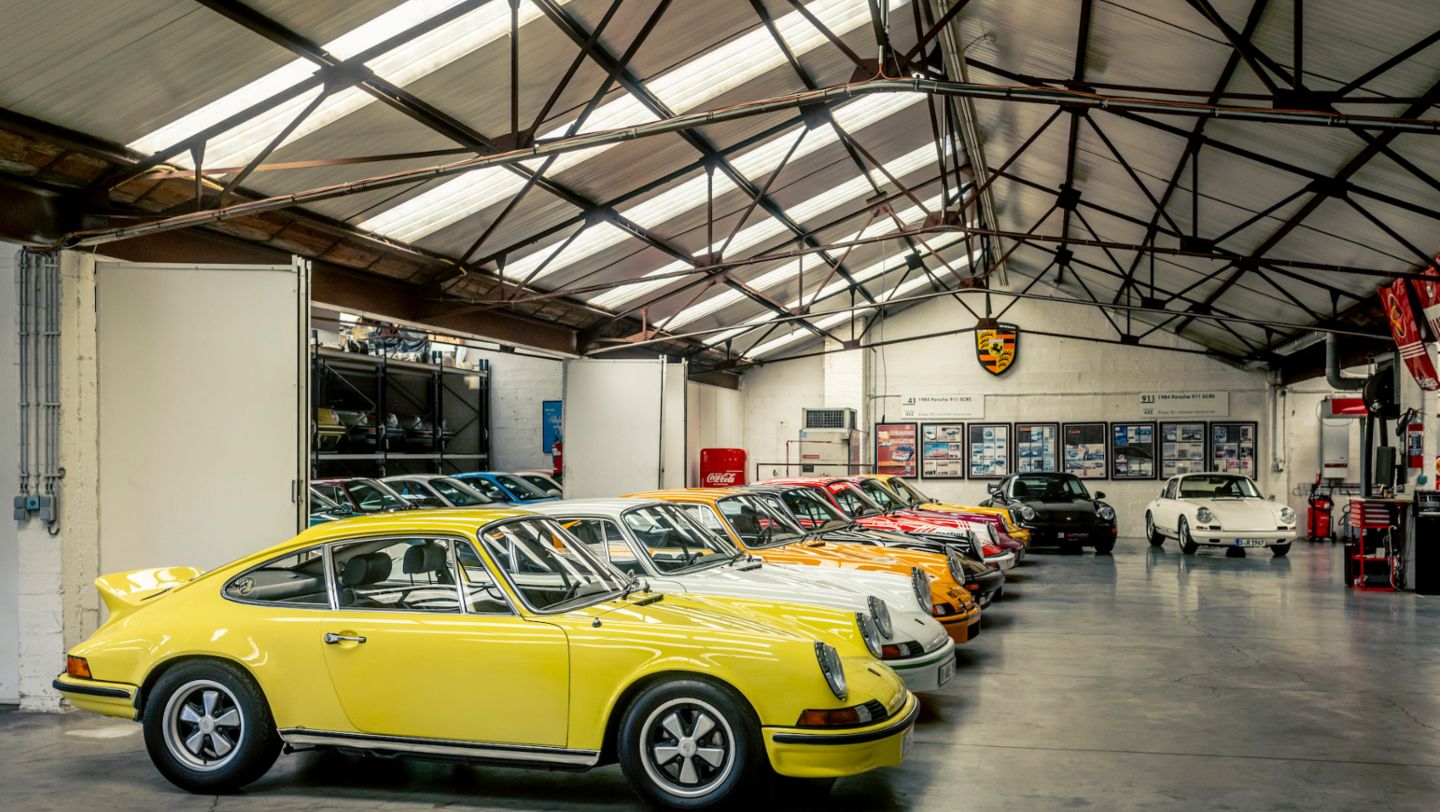 El garaje de Johan-Frank Dirickx, Amberes, 2022, Porsche AG