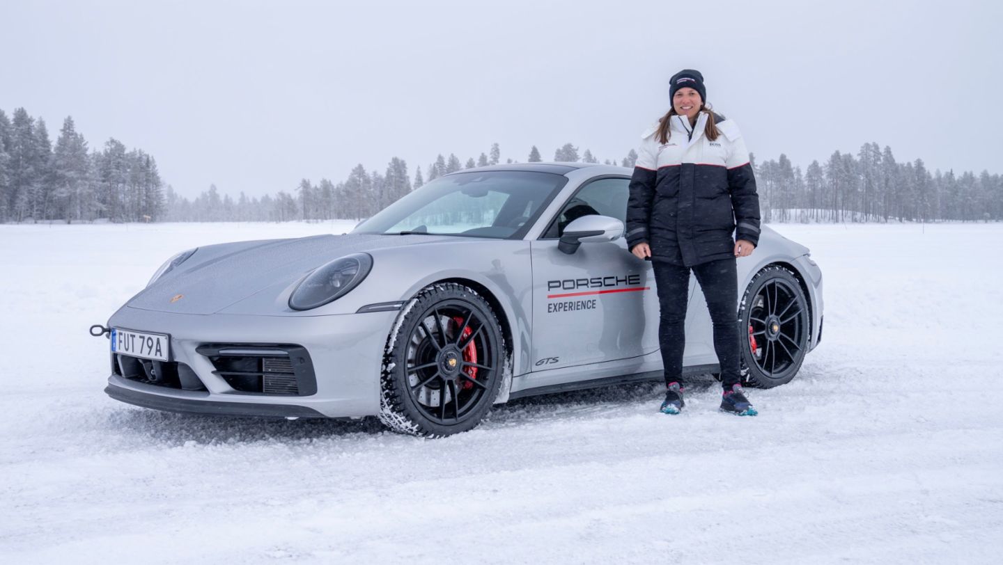 Simona De Silvestro, 911 Carrera 4 GTS, Porsche Ice Experience, Sweden, 2022, Porsche AG