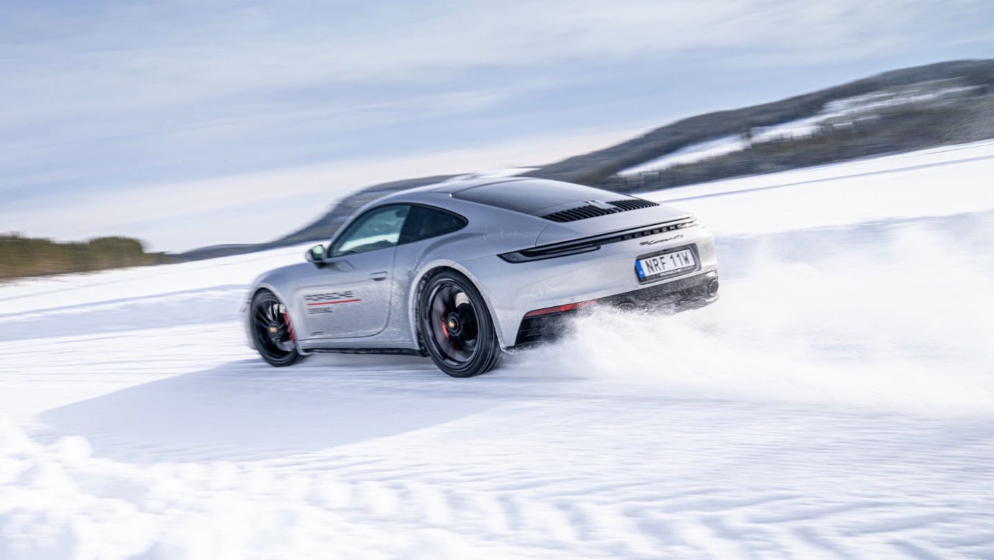 911 Carrera 4 GTS, Porsche Ice Experience, Schweden, 2022, Porsche AG