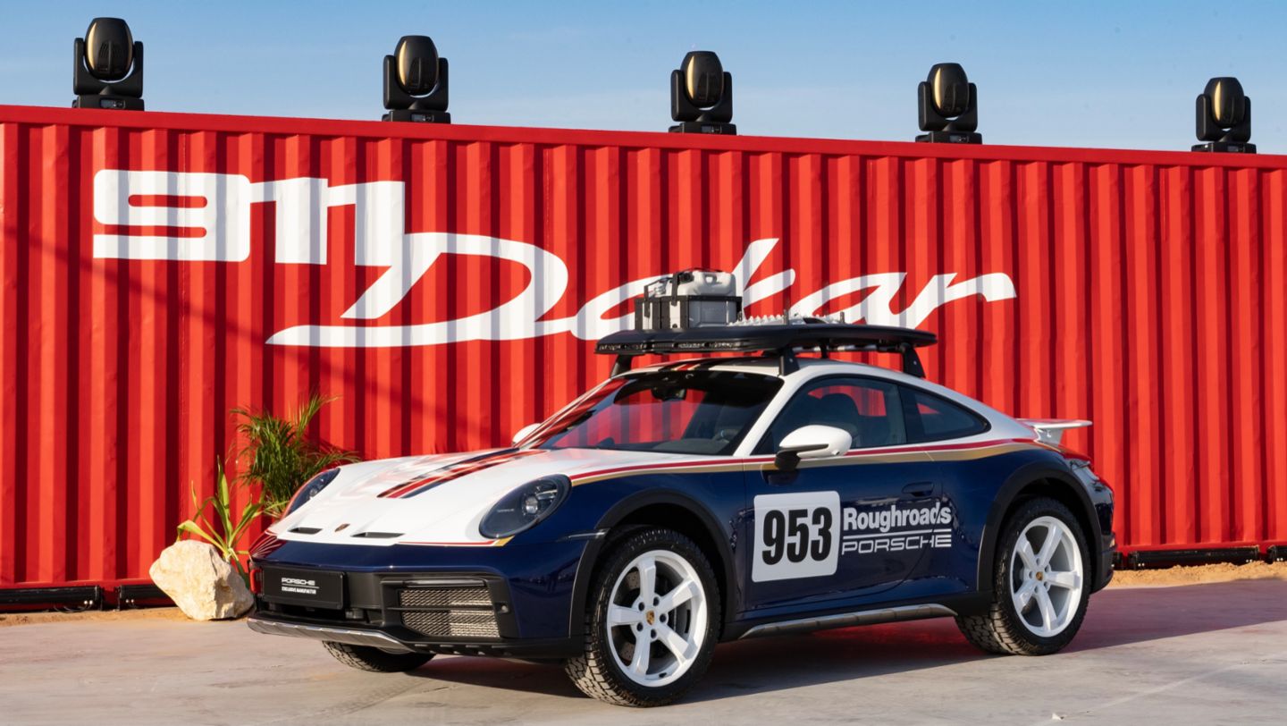 911 Dakar, Iconos de Porsche, Dubái, 2022, Porsche AG