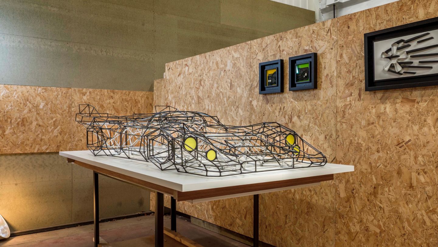 Escultura de un Porsche 917, 2022, Porsche AG