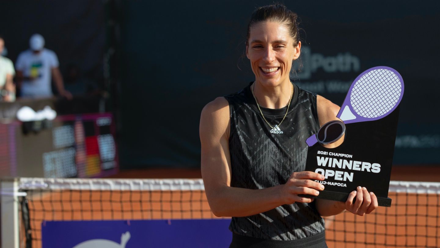 Andrea Petkovic, winner of the WTA tournament in Cluj, 2021, Porsche AG