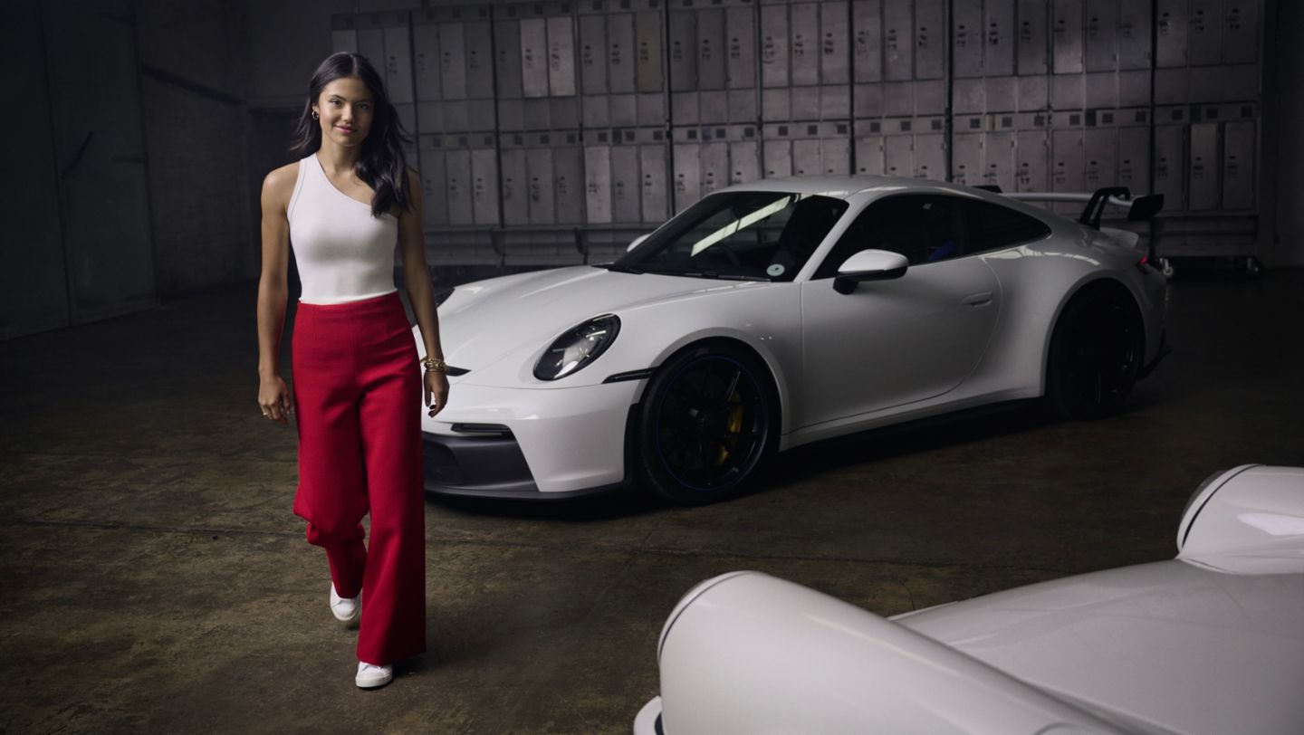 Emma Raducanu, Porsche-Markenbotschafterin, 911 GT3, 2022, Porsche AG