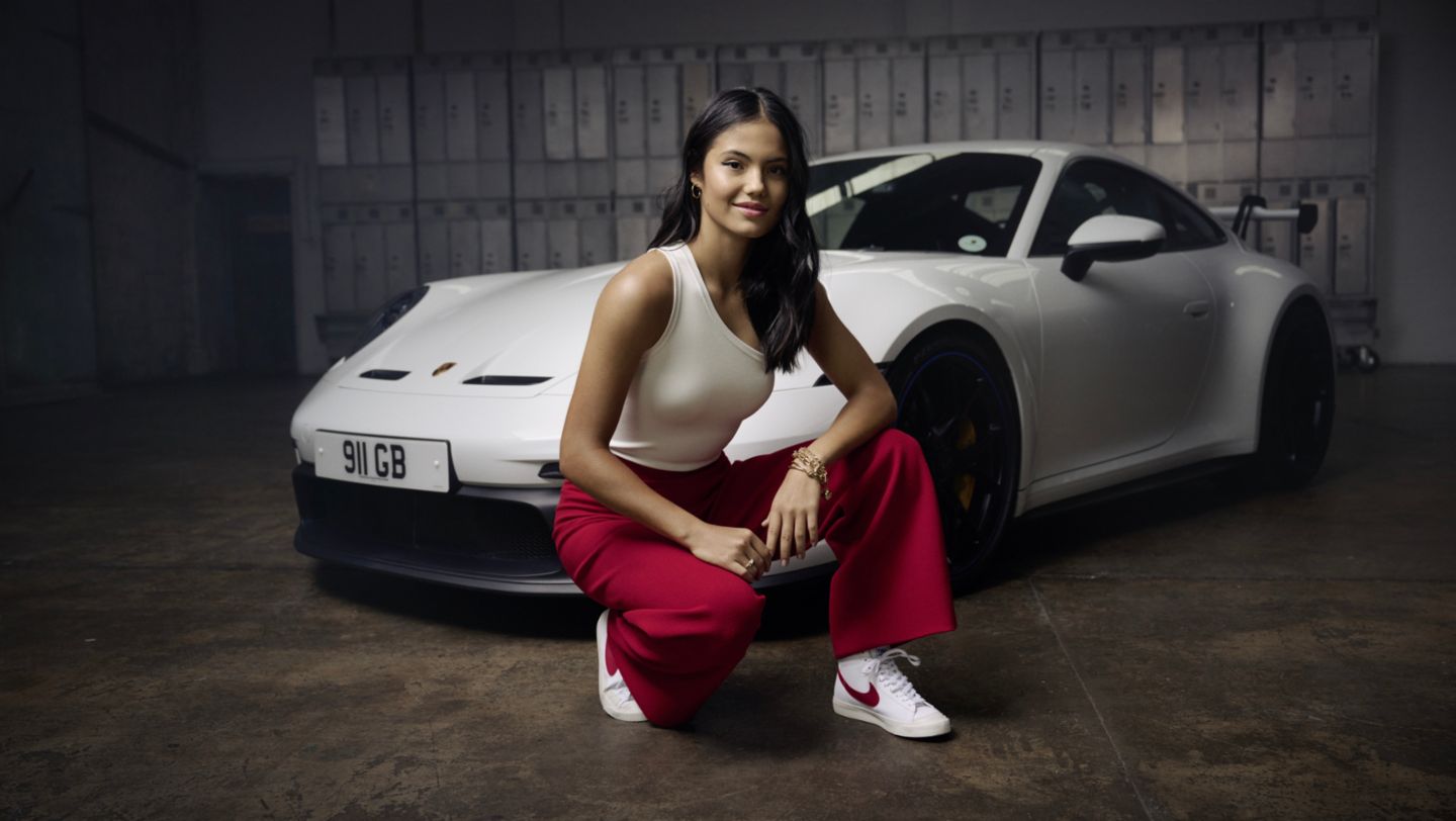 Emma Raducanu, embajadora de marca Porsche, 911 GT3, 2022, Porsche AG
