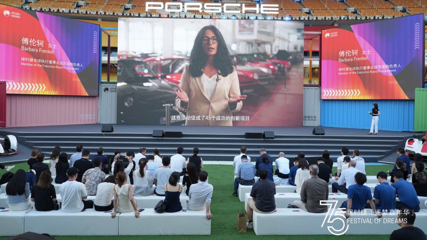 Barbara Frenkel, Member of the Executive Board, Procurement, Porsche China Innovation Open Day, 2023, Porsche AG