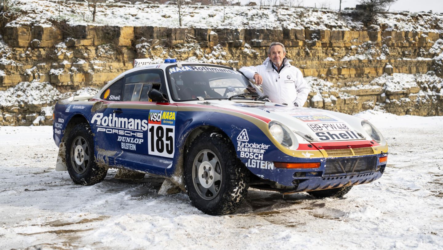 Jacky Ickx, Porsche 959 Paris-Dakar, 2023, Porsche AG
