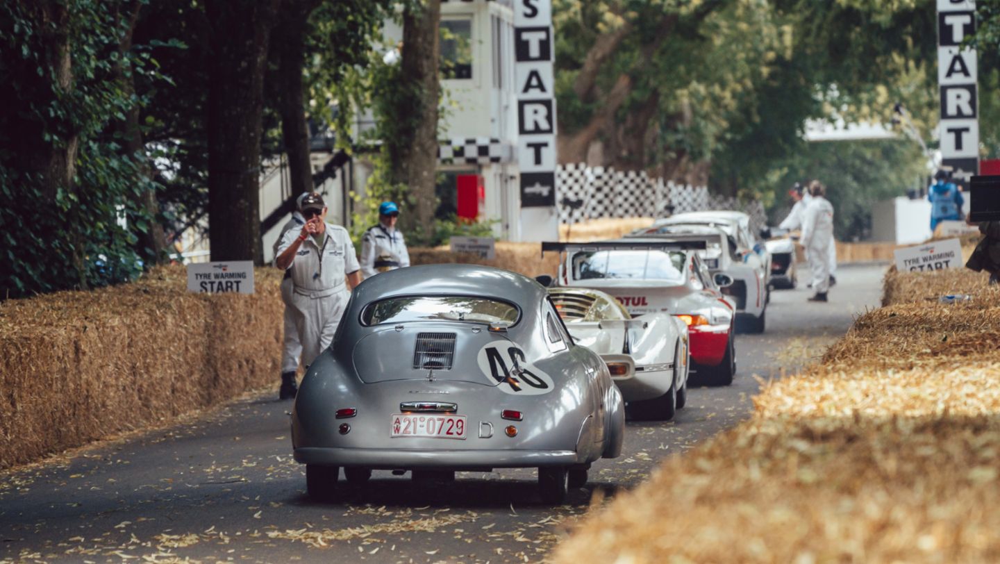 Porsche 356 SL, Porsche 908 LH, Porsche 911 GT2 R (993), Festival of Speed, Goodwood, 2023, Porsche AG