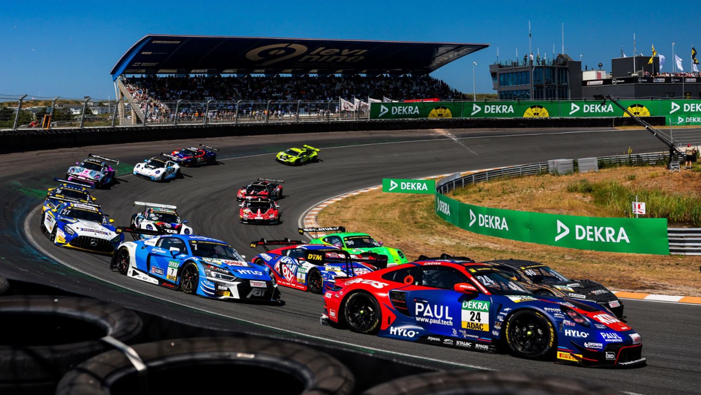 Porsche 911 GT3 R, Ayhancan Güven (TR), Team75 Bernhard (#24), DTM Zandvoort, 2023, Porsche AG