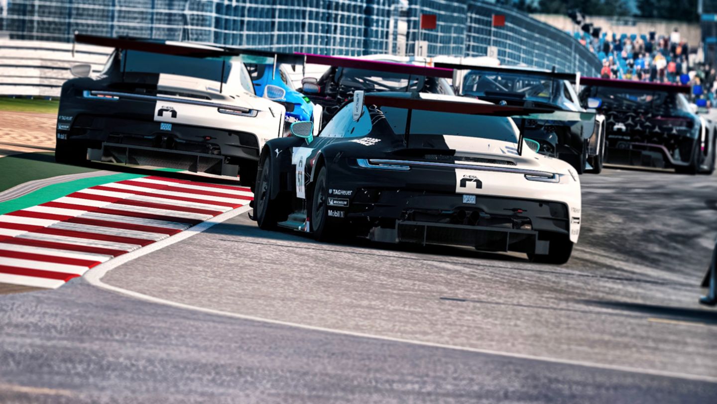 Equipo Porsche Coanda Esports Racing, 911 GT3 R, Esports ESL R1, Nürburgring, 2023, Porsche AG