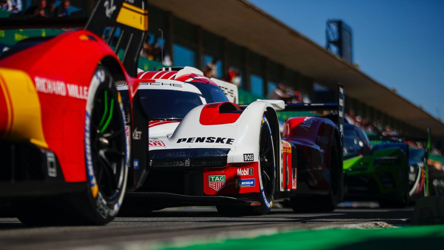 Porsche 963, Porsche Penske Motorsport (#6), Kevin Estre (F), Andre Lotterer (D), Laurens Vanthoor (B), FIA WEC, Portimão, 2023, Porsche AG
