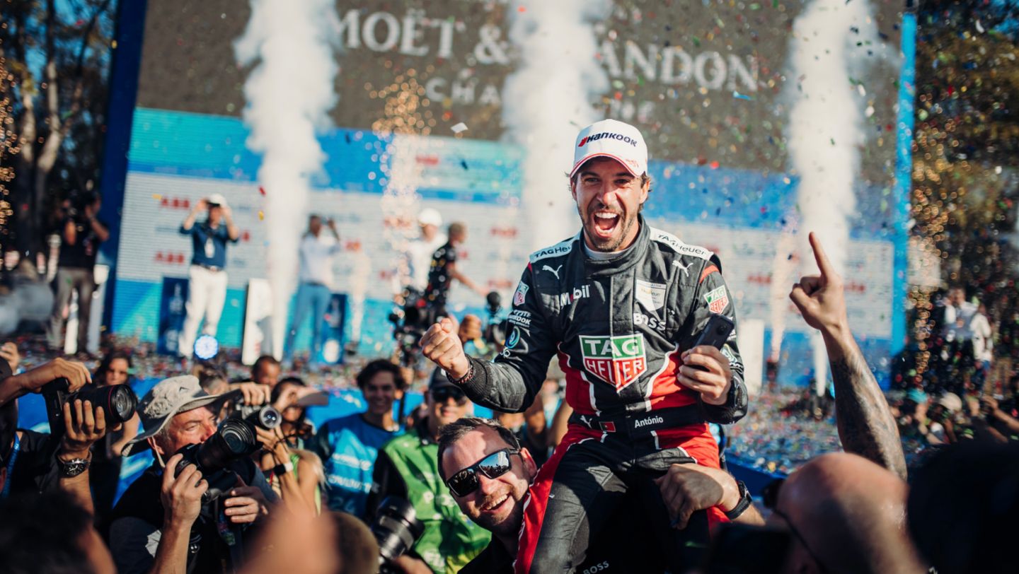António Félix da Costa, works driver TAG Heuer Porsche Formula E team, Porsche 99X Electric Gen3, Cape Town, South Africa, 2023, Porsche AG
