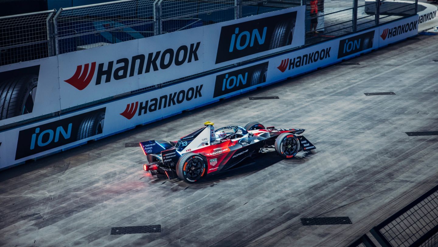 António Félix da Costa, Porsche 99X Electric (nº 13), 2ª carrera del E-Prix de Londres, Inglaterra, 2023, Porsche AG
