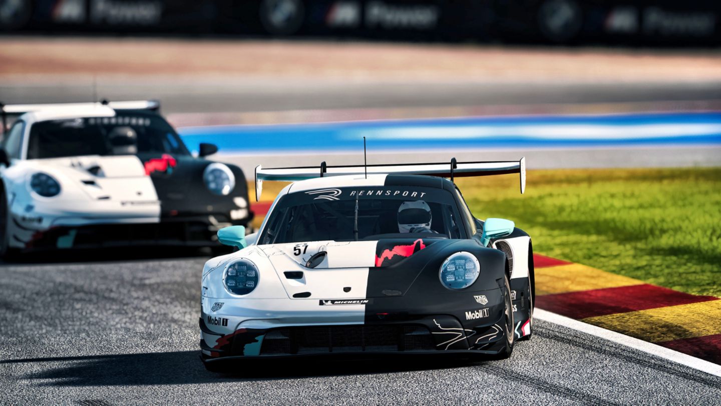 Porsche 911 GT3 R, Porsche Coanda Esports Racing Team, 2023, Porsche AG