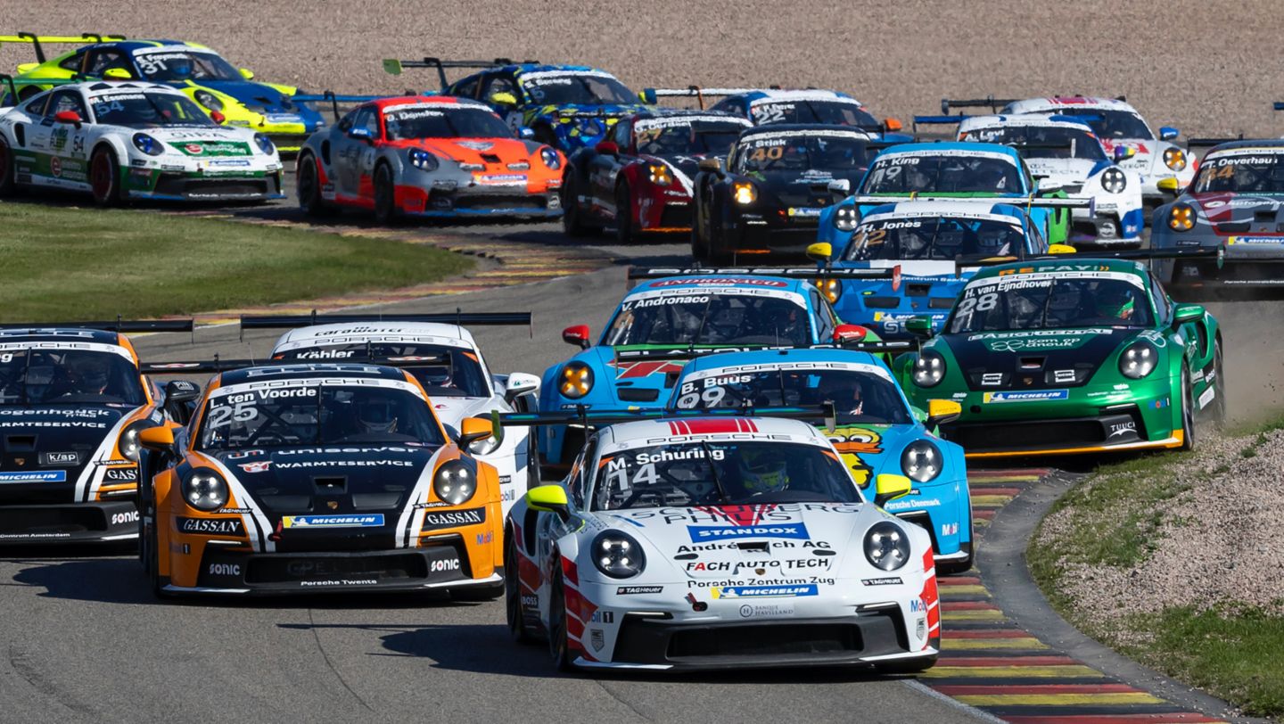 Porsche 911 GT3 Cup, Morris Schuring (NL), Fach Auto Tech (#14), Porsche Carrera Cup Deutschland 2023, 5. Platz Gesamtwertung, 2023, Porsche AG