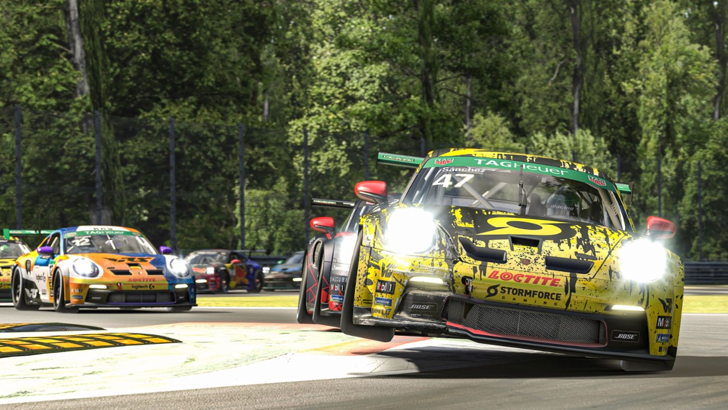 Porsche 911 GT3 Cup (Esports), Porsche TAG Heuer Esports Supercup, Monza (I), Alejandro Sanchez (E), #47, Stormforce Racing ART, 2023, Porsche AG