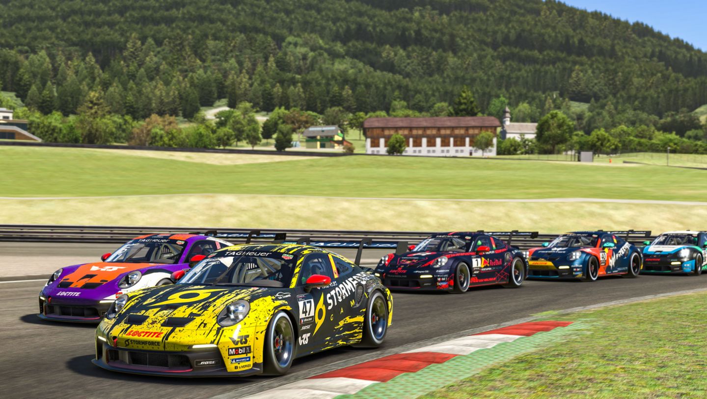 Porsche 911 GT3 Cup, Esports, Porsche TAG Heuer Esports Supercup, Spielberg, 2023, Porsche AG