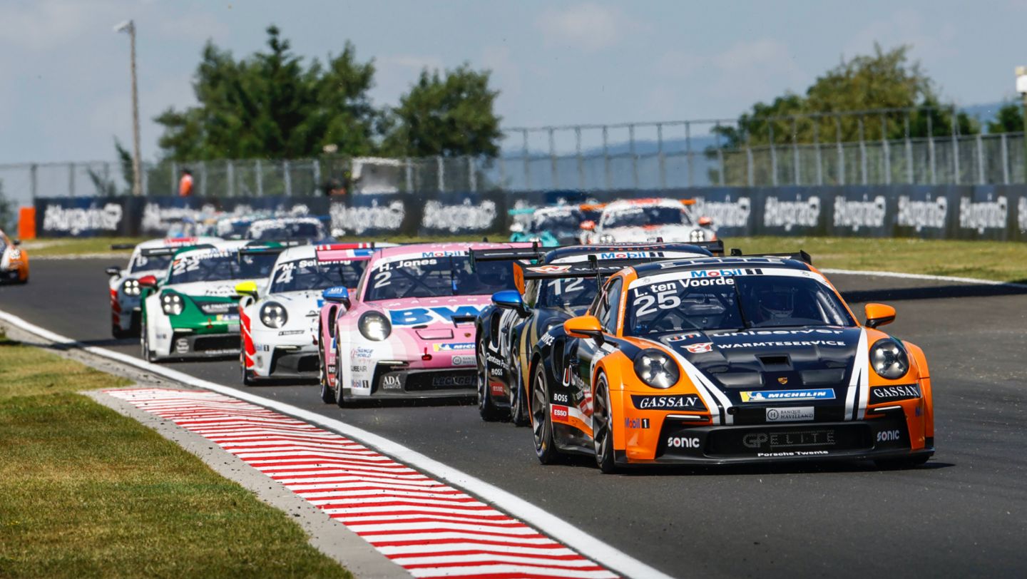 Porsche 911 GT3 Cup, Larry ten Voorde (NL), Team GP Elite (#25), Porsche Mobil 1 Supercup, Budapest, 2023, Porsche AG