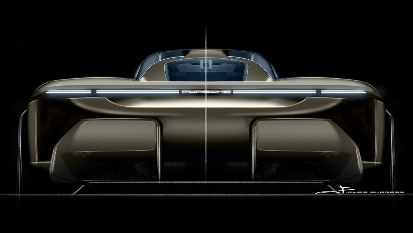 Design Sketch, Porsche Mission X, 2023, Porsche AG