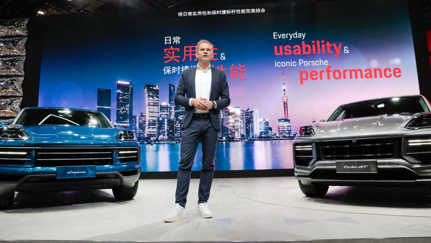 Oliver Blume, Presidente del Consejo de Dirección, Salón del Automóvil de Shanghái, 2023, Porsche AG