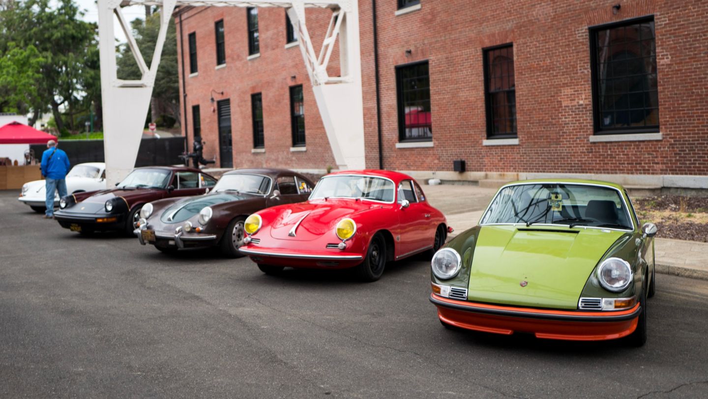 Classic Porsche 911 and 356, Luftgekühlt 9, Mare Island, San Francisco, USA, 2023, Porsche AG