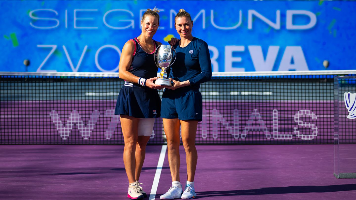 Laura Siegemund, Vera Zvonareva, WTA Finals, Cancún, 2023, Porsche AG