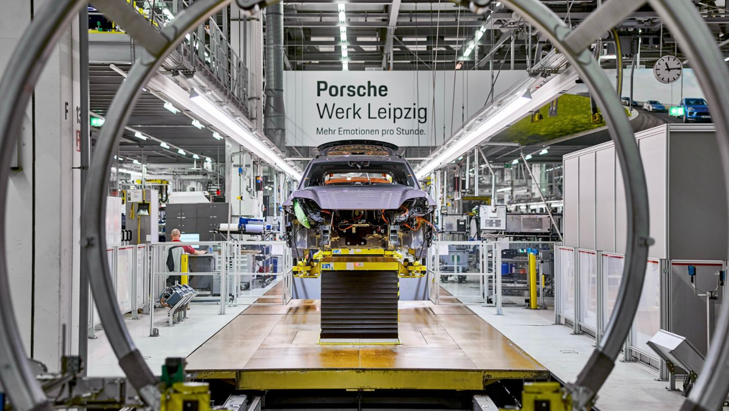 Sección de montaje de la planta de Leipzig, 2024, Porsche AG