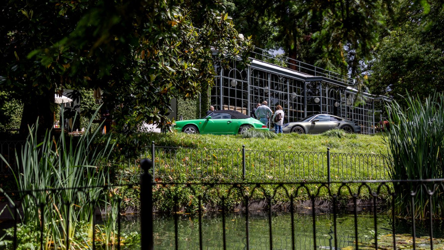 911 Speedster (964) y 911 Turbo S (i-d), Fuori Concorso, Italia, 2024, Porsche AG