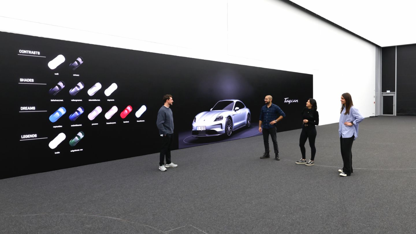 Powerwall in the presentation room, Style Porsche, Weissach, 2024, Porsche AG