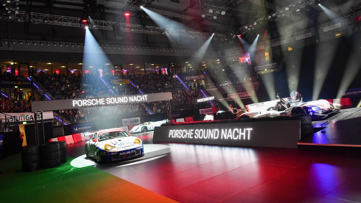 911 GT3 R (996), 919 Hybrid (i-d), Porsche Sound Night, Porsche Arena, Stuttgart, 2024, Porsche AG