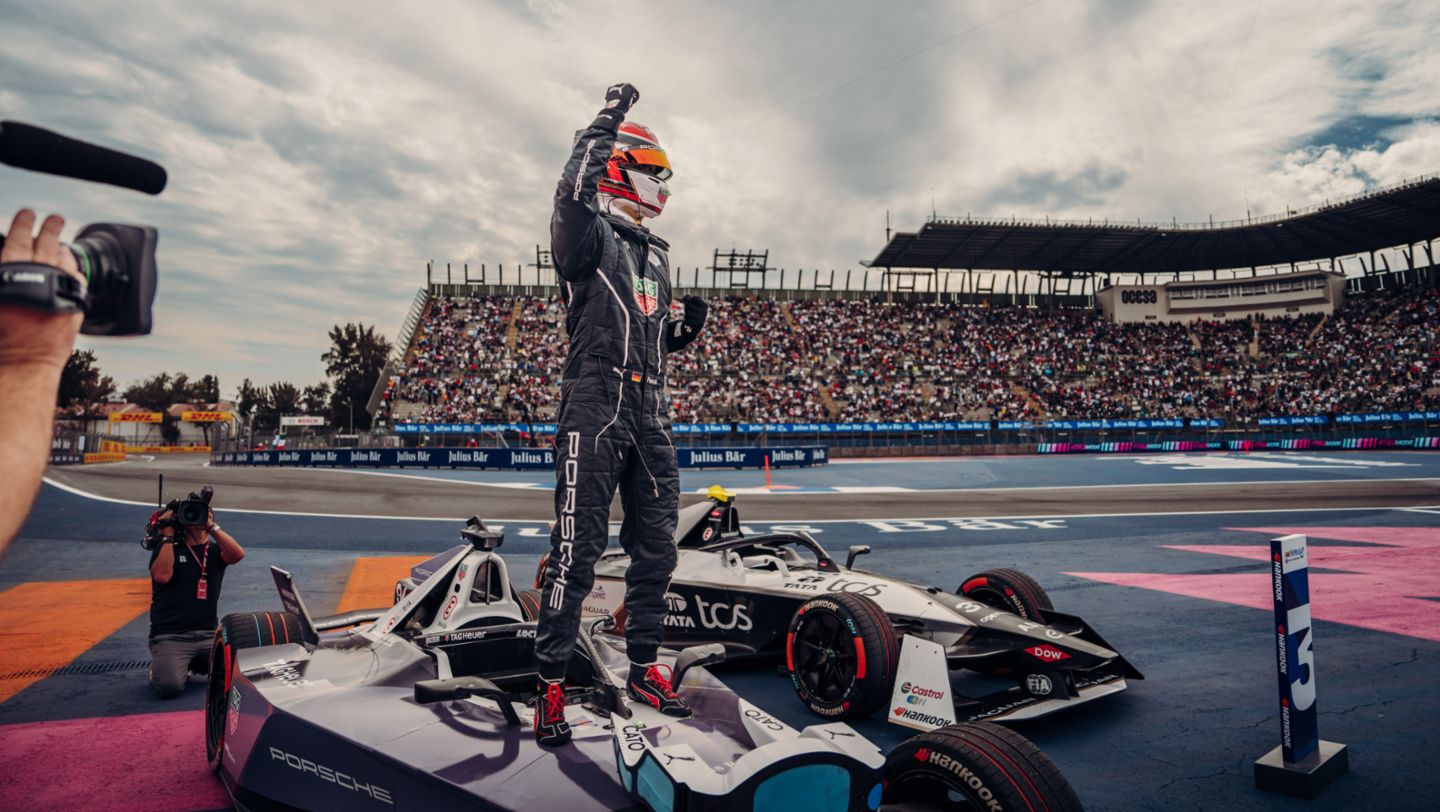 Pascal Wehrlein, victoria y pole position en la primera carrera de la temporada, E-Prix de Ciudad de México, 2024, Porsche AG