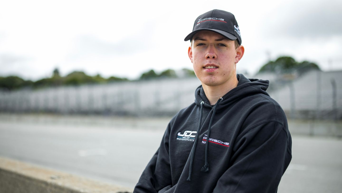 Tijmen van der Helm (NL), JDC-Miller MotorSports (#85), IMSA, Qualifying, Laguna Seca, USA, 2024, Porsche AG