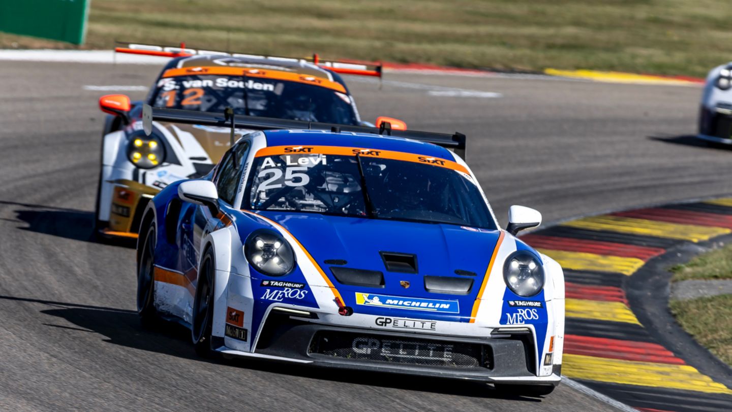 Ariel Levi (IL), Uniserver by Team GP Elite (#25), Porsche 911 GT3 Cup, Porsche Sixt Carrera Cup Deutschland 2024, Sachsenring, Germany, 2024, Porsche AG