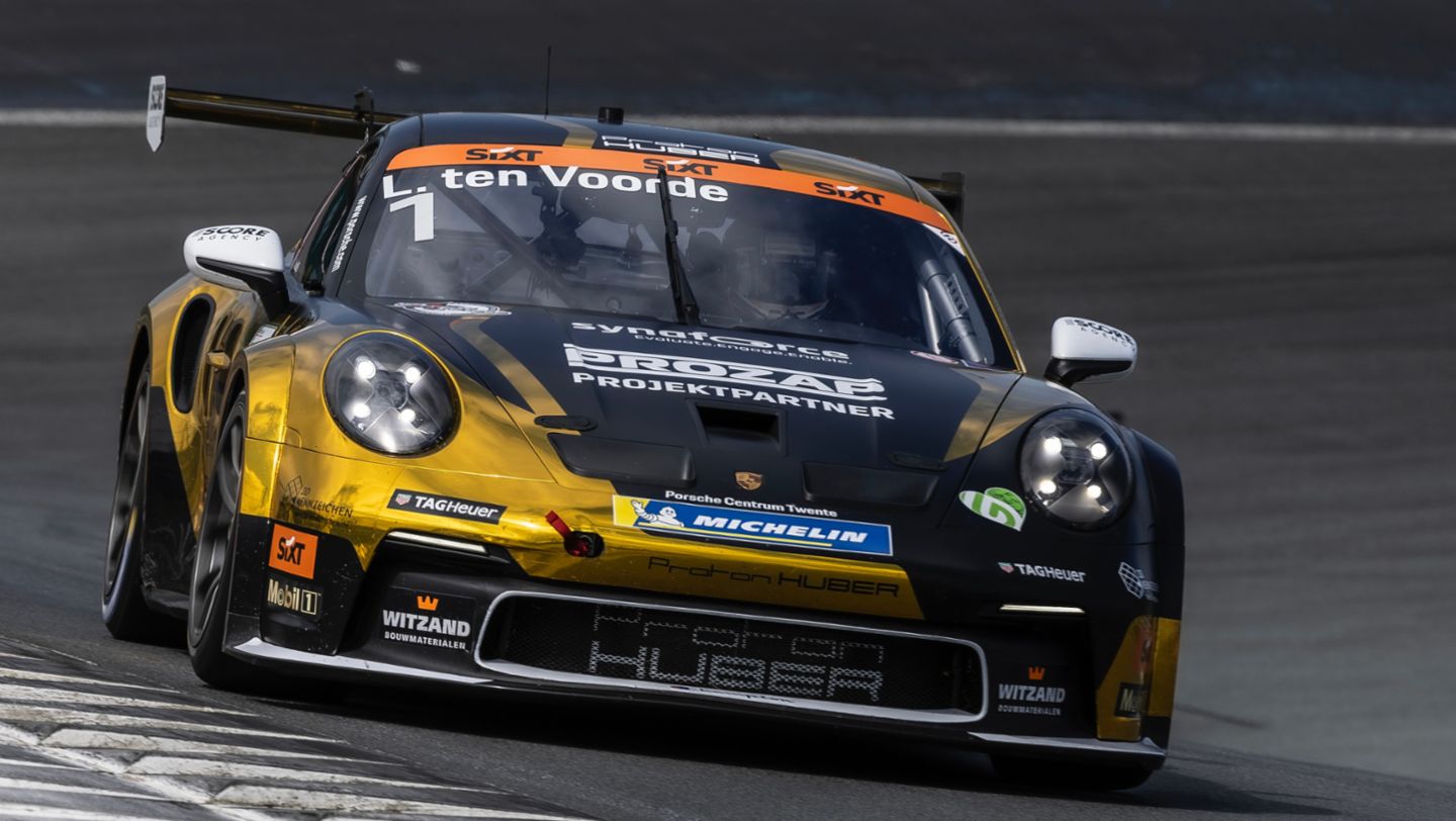 Porsche 911 GT3 Cup, Larry ten Voorde (NL), Proton Huber Competition (#1), Porsche Sixt Carrera Cup, Zandvoort, Niederlande, 2024, Porsche AG