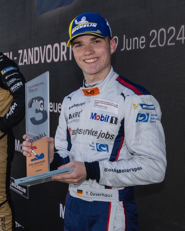 Theo Oeverhaus (D), Bonk Motorsport (#34), Porsche Sixt Carrera Cup, Zandvoort, Niederlande, 2024, Porsche AG