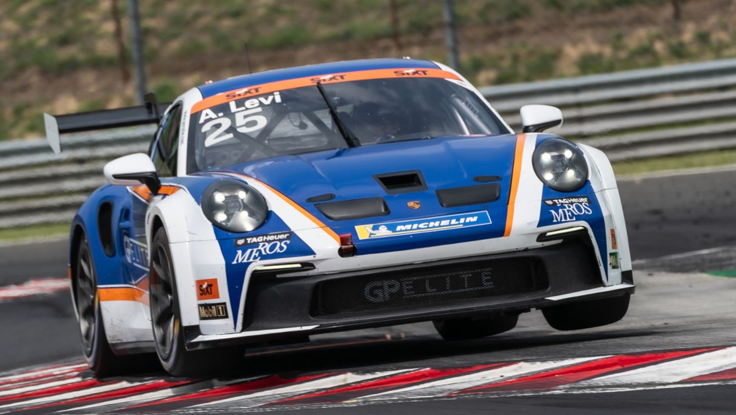 Porsche 911 GT3 Cup, Ariel Levi (IL), Uniserver by Team GP Elite (#25), Porsche Sixt Carrera Cup, Budapest, 2024, Porsche AG