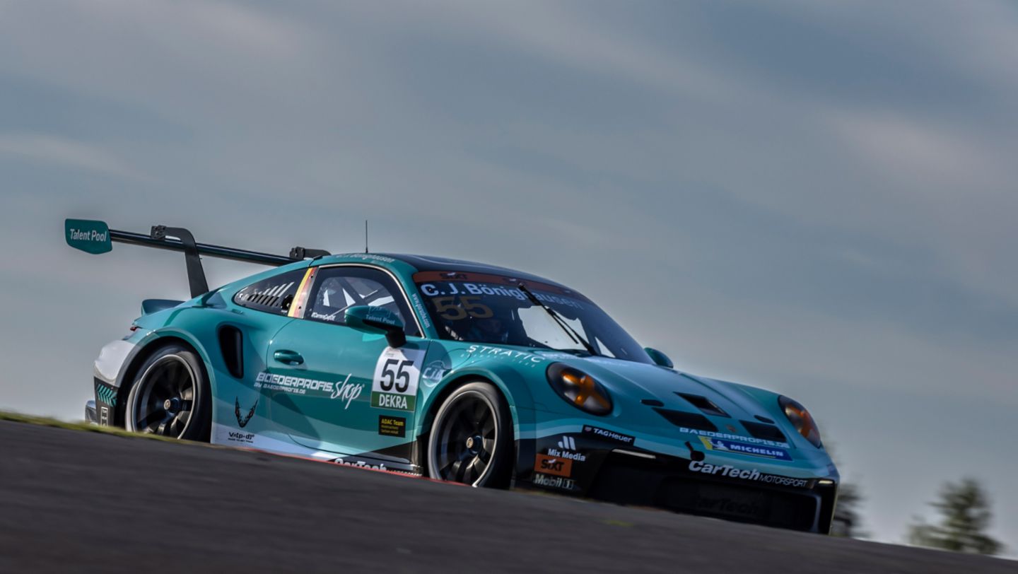 Colin Jamie Bönighausen (D), CarTech Motorsport (#55), 911 GT3 Cup, Porsche Sixt Carrera Cup Deutschland, Rennen 9, Nürburgring, 2024, Porsche AG