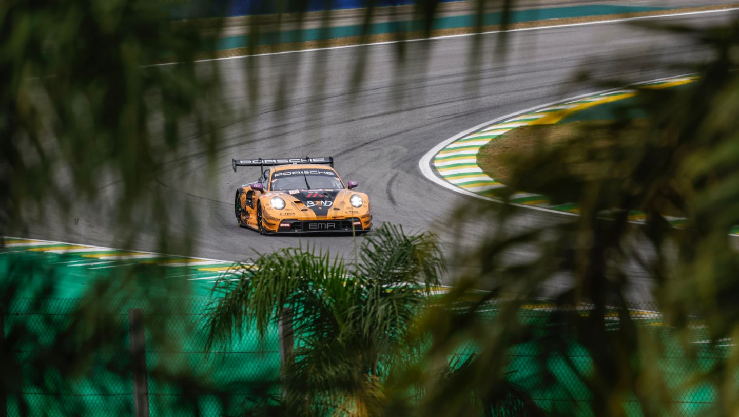 Porsche 911 GT3 R, Manthey EMA, Yasser Shahin, Morris Schuring, Richard Lietz, Qualifying, FIA WEC, São Paulo, 2024, Porsche AG