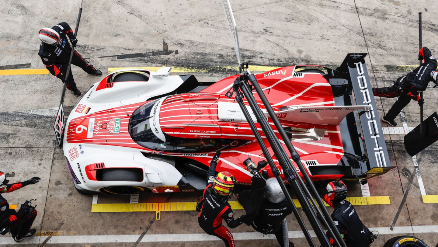 Kevin Estre (F), Andre Lotterer (D), Laurens Vanthoor (B), Porsche Penske Motorsport (#6), 2024, Porsche AG