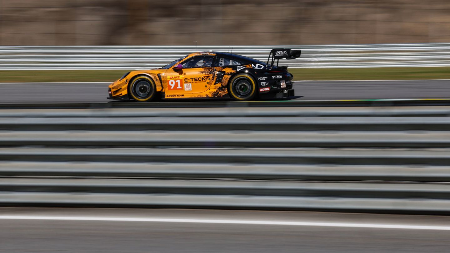Yasser Shahin (AUS), Morris Schuring (NL), Richard Lietz (A), Porsche 911 GT3 R, Manthey EMA (#91), 2024, Porsche AG