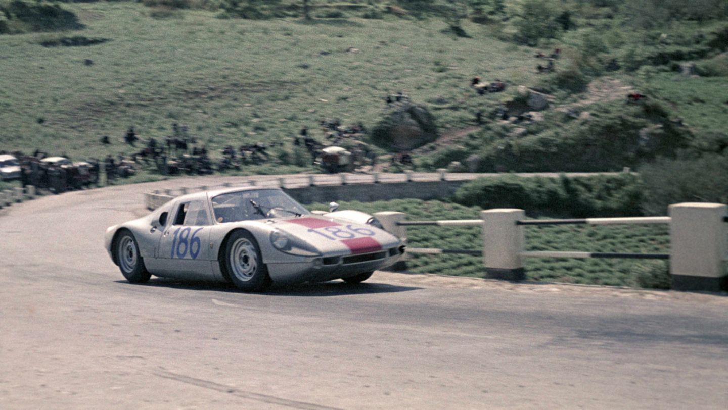 904 Carrera GTS nº 186, Edgar Barth y Umberto-Maglioli, Targa Florio, Sicilia, Italia, 1964, Porsche AG