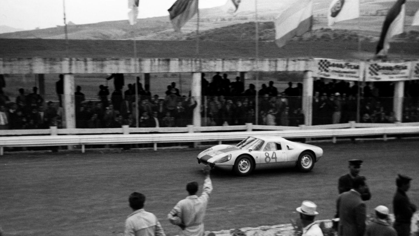 Herbert Linge, 904 Carrera GTS, Targa Florio, Sizilien, Italien, 1964, Porsche AG