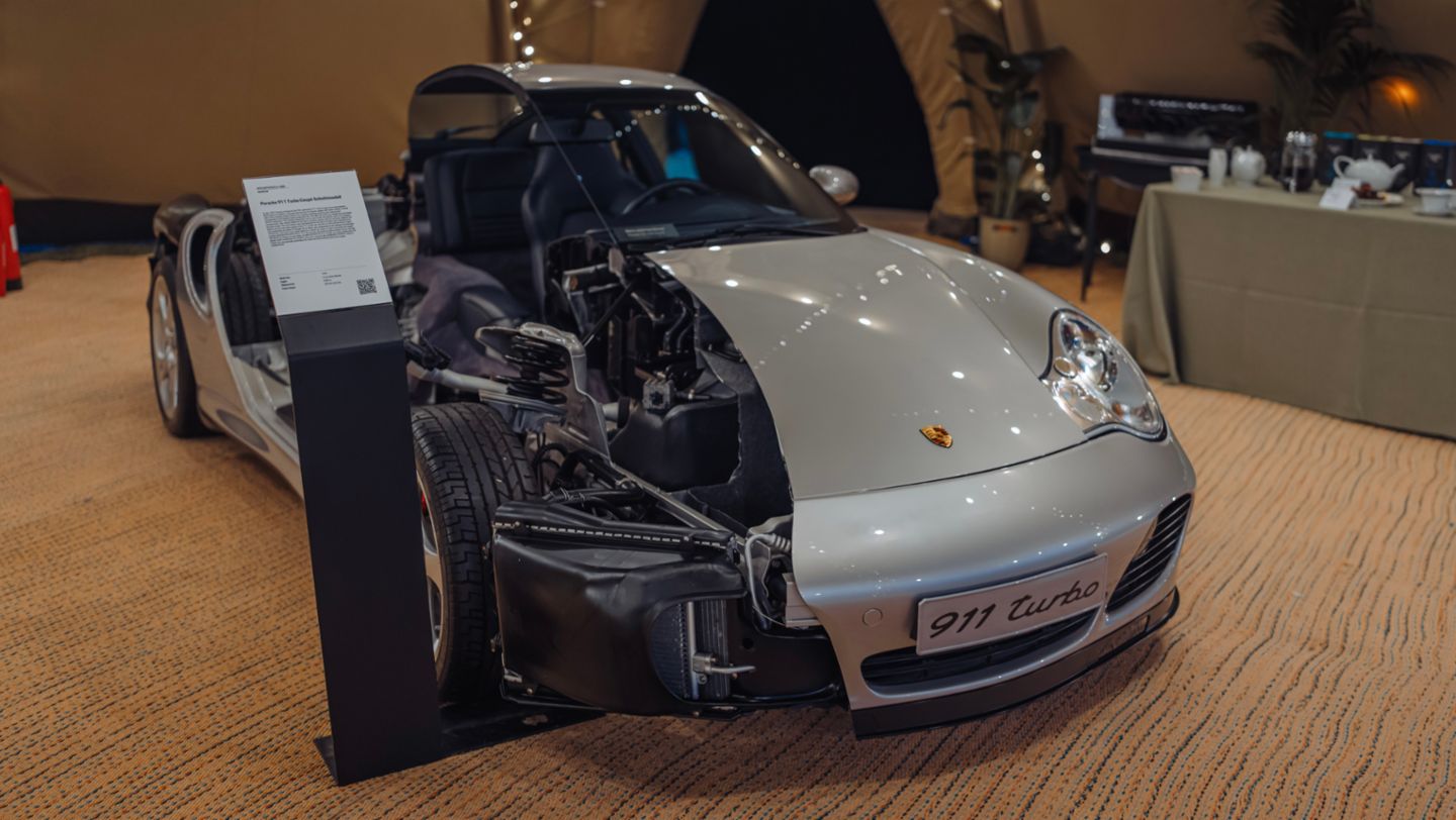 911 Turbo (996) cutting model, Goodwood Festival of Speed, 2024, Porsche AG