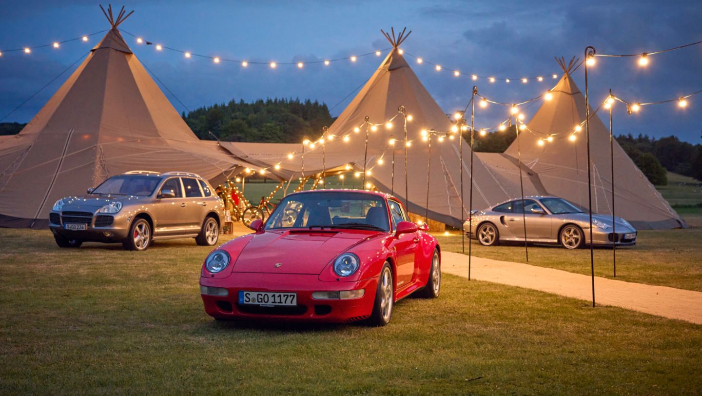 Cayenne Turbo, 911 Turbo (993), 911 Turbo S (996), Goodwood Festival of Speed, 2024, Porsche AG