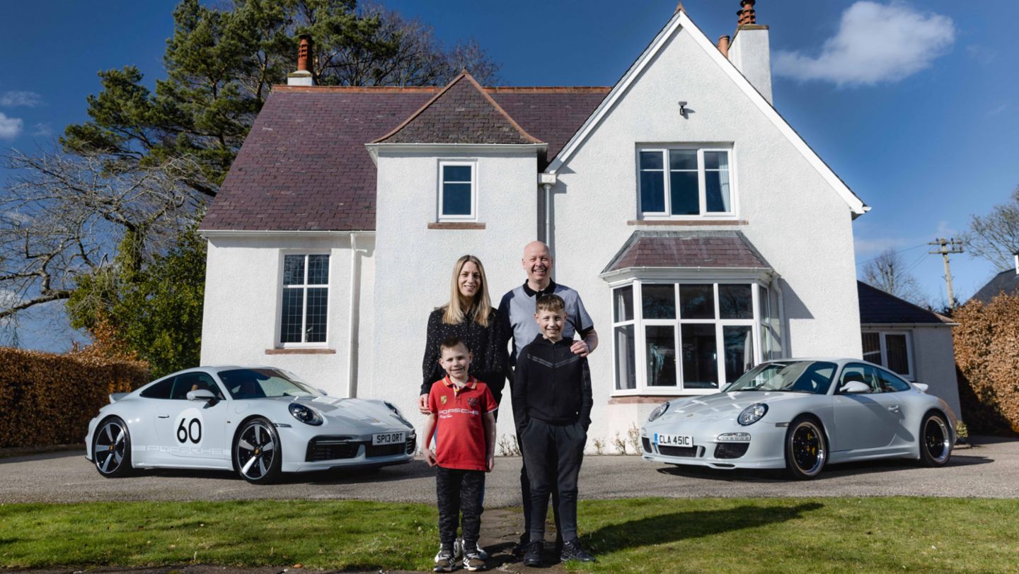Russell Shand and Family, 911 Sport Classic (992), 911 Sport Classic (997), 2024, Porsche AG