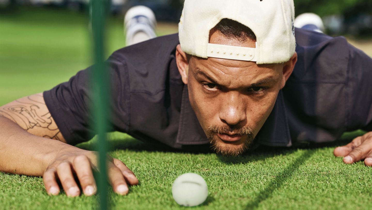 Jordan Wallace, Golfplatz Butler Pitch & Putt, Austin, 2024, Porsche AG