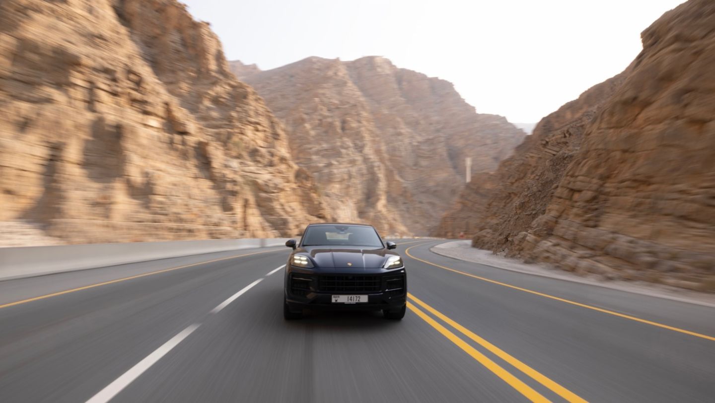 Cayenne S Coupé, Jebel Jais, Emiratos Árabes Unidos, 2024, Porsche AG