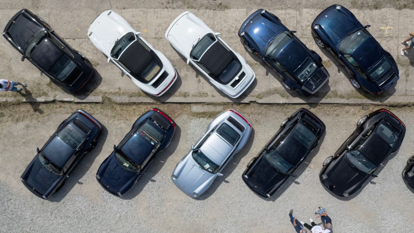 911 refrigerados por aire de distintas generaciones, Luftgekühlt, Breslavia, Polonia, 2024, Porsche AG