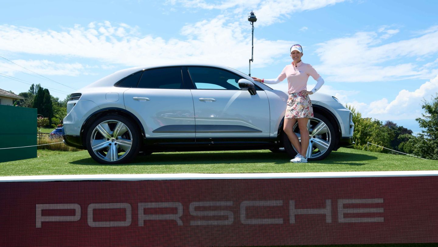 Jodi Ewart Shadoff, Macan Turbo Electric, The Amundi Evian Championship, 2024, Porsche AG